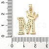 Rack Plating Brass Micro Pave Cubic Zirconia Pendants KK-D535-01M-RS-3