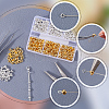 SOFPLATE 600Pcs 2 Colors Brass Crimp Beads Covers KK-SP0002-32-5