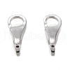 Anti-Tarnish Rhodium Plated 925 Sterling Silver Lobster Claw Clasps STER-K172-01P-1