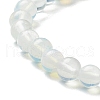 Opalite Beaded Stretch Bracelets BJEW-D446-B-07-6