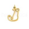 304 Stainless Steel Pendants STAS-R137-01G-J-1