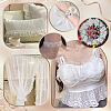 40M Nylon Elastic Double Edged Picot Lace Ribbons OCOR-WH0101-47B-6