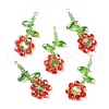 Glass Beaded Pendants GLAA-C028-06B-1