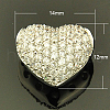 Brass Cubic Zirconia Pendants ZIRC-D007-1P-2