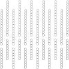 Unicraftale 100Pcs 2 Style 304 Stainless Steel Curb Chain Extender STAS-UN0038-14P-1