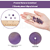 ARRICRAFT Frosted Natural Amethyst Round Bead Strands G-AR0002-06-2