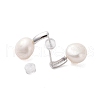 Mother's Day Jewellery 925 Sterling Silver Studs Earring EJEW-H002-08P-2