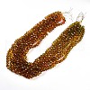 Baking Paint Transparent Glass Beads Strands DGLA-A035-T10mm-A05-2