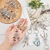  Woven Net/Web with Feather Alloy Keychain KEYC-NB0001-35-4
