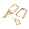 Brass Dangle Hoop Earrings EJEW-L269-050G-2