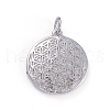 Brass Pendants ZIRC-E164-53P-1