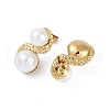 Ion Plating(IP) 304 Stainless Steel Swirl Stud Earrings EJEW-Z068-41G-2