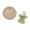 Glass Seed Beaded Angel Pendants PALLOY-MZ00652-04-2