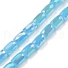 Imitation Jade Glass Beads Strands EGLA-P052-03A-01-1