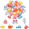 35Pcs 7 Styles Ocean Theme Resin Pendants RESI-YW0001-68-1