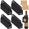   48Pcs 4 Styles Square Kraft Paper Festival Gift Storage Boxes with PVC Window and Hole Handle CON-PH0003-05A-1