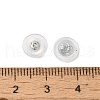 Long-Lasting Plated Brass Silicone Ear Nuts KK-K381-04P-3