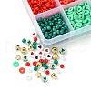 Christmas DIY Acrylic & CCB Plastic & Polymer Clay & Glass Beads Bracelets Jewelry Making Kits DIY-FS0006-22-3