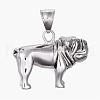 304 Stainless Steel Puppy Pendants STAS-K123-18AS-1
