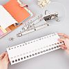  Carbon Steel 6 Ring & 4 Ring Loose Leaf Book Binder Hinged Clamp FIND-NB0002-38-3