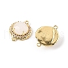 Natural Quartz Crystal Rock Crystal Faceted Connector Charms G-H323-03G-13-2