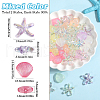 SUNNYCLUE 60Pcs 6 Styles Plating Acrylic Beads FIND-SC0012-61-2