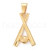 304 Stainless Steel Pendants STAS-K214-33G-3