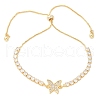 Adjustable Brass Shell Slider Bracelets BJEW-L699-02G-3
