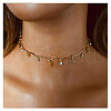 Aluminum Crystal Rhinestone Butterfly Tassel Necklaces for Women FS-WG607C8-01-1