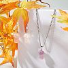 SUPERFINDINGS 11Pcs 11 Colors Natural Gemstone Pendants G-FH0001-66-2