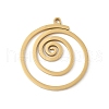 304 Stainless Steel Pendants STAS-G355-08A-G-1