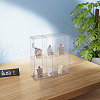 6 Grids Transparent Acrylic Minifigures Display Case with Cover DIY-WH0430-530A-6