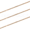 Soldered Brass Coated Iron Curb Chains CH-CJ0001-01A-KCG-4