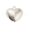 Three-Dimensional Heart Brass Pendants KK-V006-03P-01-2