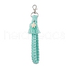 Beaded Cotton Mobile Phone Strap HJEW-JM02733-4