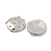 Non-Tarnish 304 Stainless Steel Pendant Rhinestone Settings STAS-P356-12P-2