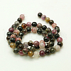 Natural Tourmaline Beads strands G-C068-4mm-8-2