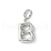 Rack Plating Brass with ABS Plastic Pearl European Dangle Charms KK-G501-02B-P-1