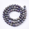 Assembled Natural Bronzite and Synthetic Turquoise Beads Strands G-S329-085C-6mm-2
