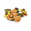 Sunflower Alloy Acrylic Brooches for Backpack Clothes JEWB-M069-03-3