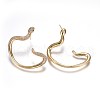 Brass Studs Earrings KK-I648-12G-2