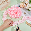 5 Yards Polyester Ruffled Trimming Lace Ribbon OCOR-WH0091-76B-3
