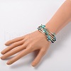 Shell Beads Wrap Bracelets BJEW-JB01608-04-3