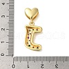 Rack Plating Brass Micro Pave Clear Cubic Zirconia Perdants KK-C067-12G-J-3