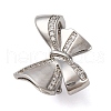 Brass Micro Pave Cubic Zirconia Pendant Bails KK-D378-16P-1