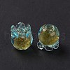 Handmade Gold Foil Lampwork Glass Beads X1-LAMP-G158-02D-3