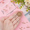 Beebeecraft 5 Pairs Rack Plating Brass Micro Pave Cubic Zirconia Earring Findings KK-BBC0011-72-3