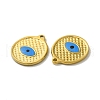 Ion Plating(IP) 304 Stainless Steel Enamel Pendants STAS-Q001-27G-2