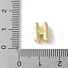 Brass Micro Pave Clear Cubic Zirconia Initial Multi-strand Links KK-S520-01G-08-3