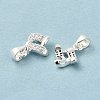 Brass Cubic Zirconia Pendant KK-K273-04-3